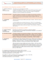 Les indicateurs environnementaux de la BDESE