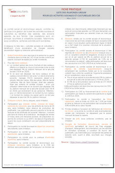 FICHE PRATIQUE_Liste des plafonds URSSAF 2024 plafonds URSSAF 2024 CSE